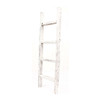 4 Step Rustic White Wood Ladder Shelf - 380340