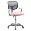 Adjustable Desk Chair with Auto Brake Casters for Kids-Pink