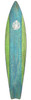 Rustic Aqua and Green Surfboard Wall Decor