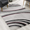 5 x 8 Gray Modern Geometric Area Rug