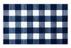 2' x 4' Navy and White Buffalo Plaid Washable Floor Mat