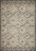 3 x 5 Gray Beige Distressed Diamond Area Rug