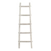 5 Step White Decorative Ladder Shelve