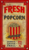 Vintage Fresh Popcorn Advertisement Wall Decor