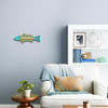 Rustic Green Whimsy The Fish Wall Art
