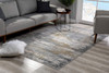 5 x 8 Gray Mod Distressed Strokes Area Rug