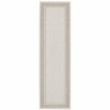 2x7 Ivory and Gray Bordered Indoor Outdoor Runner Rug