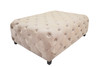 Velvety Beige Modern Rectangular Coffee Table