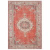 8x12 Red and Gray Oriental Area Rug
