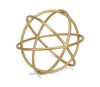 Petite Gold Metal Orb Decorative Sculpture