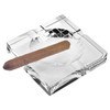 5 Hand Crafted Square Crystal Cigar Ash Tray