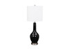 Set of 2 Black Modern Glass Table Lamps