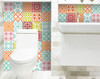 5" X 5" Muted Brights Mosaic Peel and Stick Removable Tiles - 399856