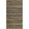 5 x 7 Blue and Tan Braided Stripe Area Rug