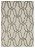 12'x15' Silver Ivory Hand Tufted Vermicular Indoor Area Rug