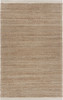 5 x 8 Tan and White Detailed Woven Area Rug