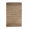 9 x 12 Tan and Black Eclectic Striped Area Rug