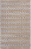 8 x 10 Tan and Gray Detailed Stripes Area Rug