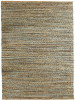 9 x 12 Teal and Natural Braided Jute Area Rug