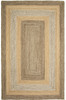 8 x 10 Tan and Beige Bordered Area Rug