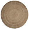 Gray Toned Braided Natural Jute Area Rug - 394209