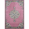 5 x 8 Pink Traditional Medallion Area Rug