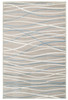 5 x 7 Gray Contemporary Waves Area Rug