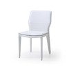 Set of 2 White Faux Leather Dining Chairs - 370670