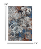 8 x 10 Gray Abstract Foliage Area Rug