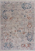 8 x 10 Ivory Distressed Floral Area Rug