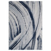 8 x 11 Navy Ivory Abstract Strokes Modern Area Rug