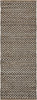 3 x 5 Gray Toned Chevron Patterned Runner Rug