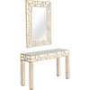 Gold Geometric Mirror