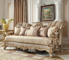 Homey Design Champagne With Rust Highlight 3-Piece Traditional Upholstered Sofa Set
