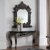 HD-328B Black Enamel With Gold Highlights Modern Decorative Wall Mirror