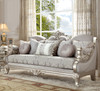 HD-2662 Silver 3-Piece Classic European Upholstered Sofa Set