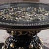 HD-328B Black Enamel with Gold Highlights 3-Piece Traditional Coffee Table Set