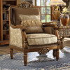 HD-610 Antique Gold and Perfect Brown 3-Piece Traditional Sofa Set