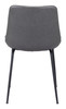 Byron Gray (Set of 2) Steel and Polyurethane Dining Chair