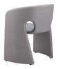 Rosyth Slate Gray Steel and Polyurethane Dining Chair