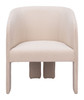 Hull Beige Polyester Accent Chair