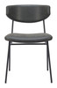 Charon Vintage Black (Set of 2) Steel and Polyurethane Dining Chair