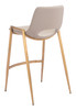 Desi Beige & Gold (Set of 2) Steel and Polyurethane Counter Stool