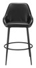 Vila Black (Set of 2) Steel and Polyurethane Barstool
