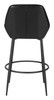 Vila Black (Set of 2) Steel and Polyurethane Barstool