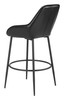 Vila Black (Set of 2) Steel and Polyurethane Barstool
