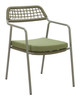 Rio Green (Set of 2) Steel and Olefin Dining Chair for Outdoor Use