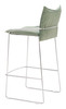 Pola Green Steel and Polyester Barstool
