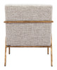 Norrebro Beige Frost Steel and Polyester Accent Chair
