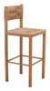 Iska Natural (Set of 2) Aluminum Barstool for Outdoor Use